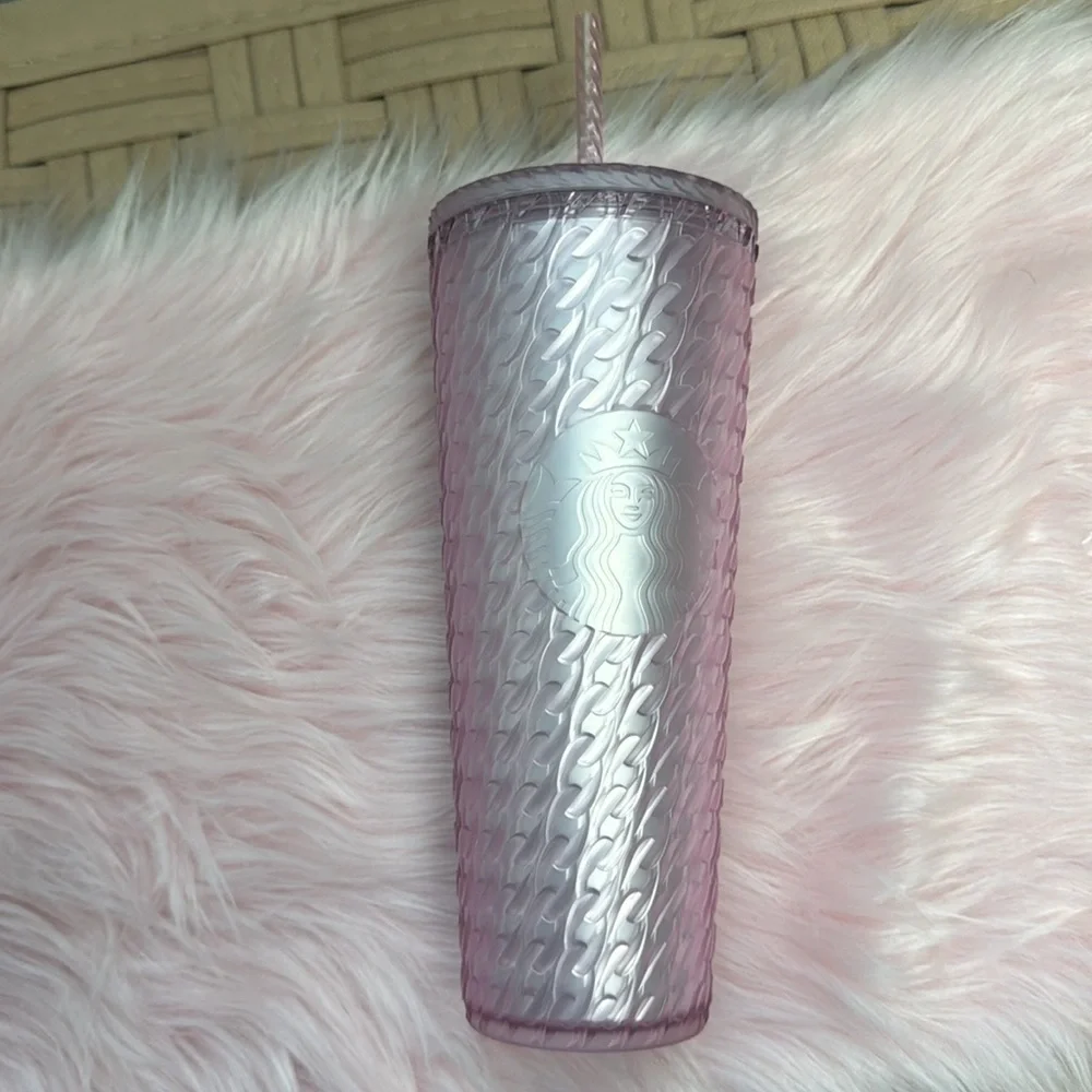Starbucks Iridescent Pink Tumbler with Straw